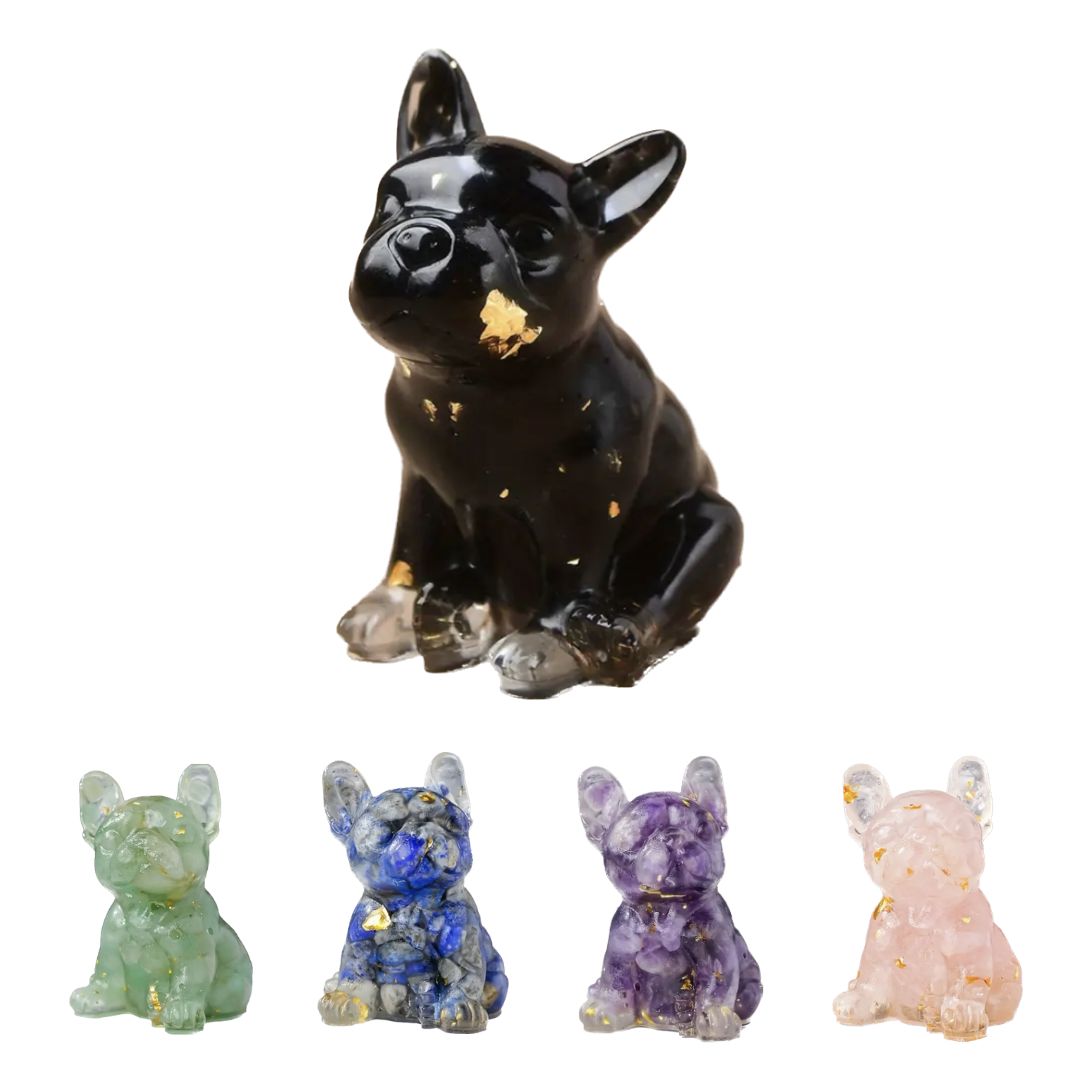 STATUE DE CHIEN POLI