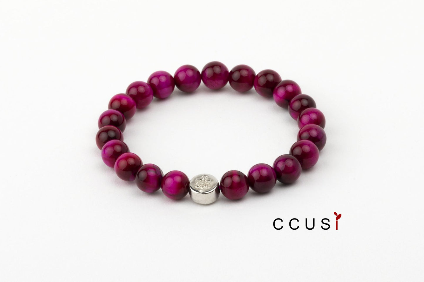 BRACELET OEIL DE TIGRE ROSÉ