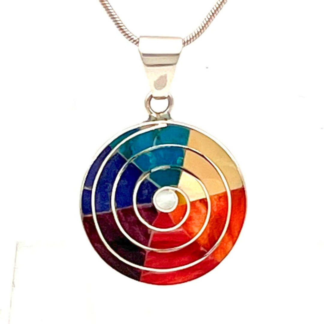 COLLIER INCA SPIRALE COULEURS