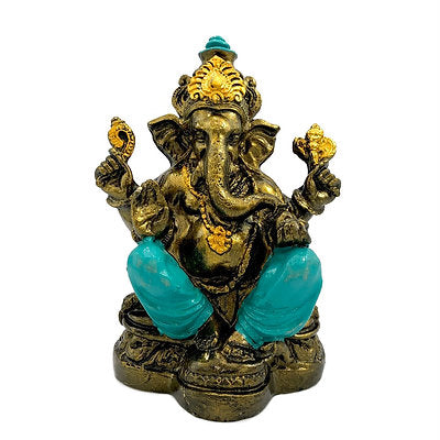 Ganesha resina pintada 18cm