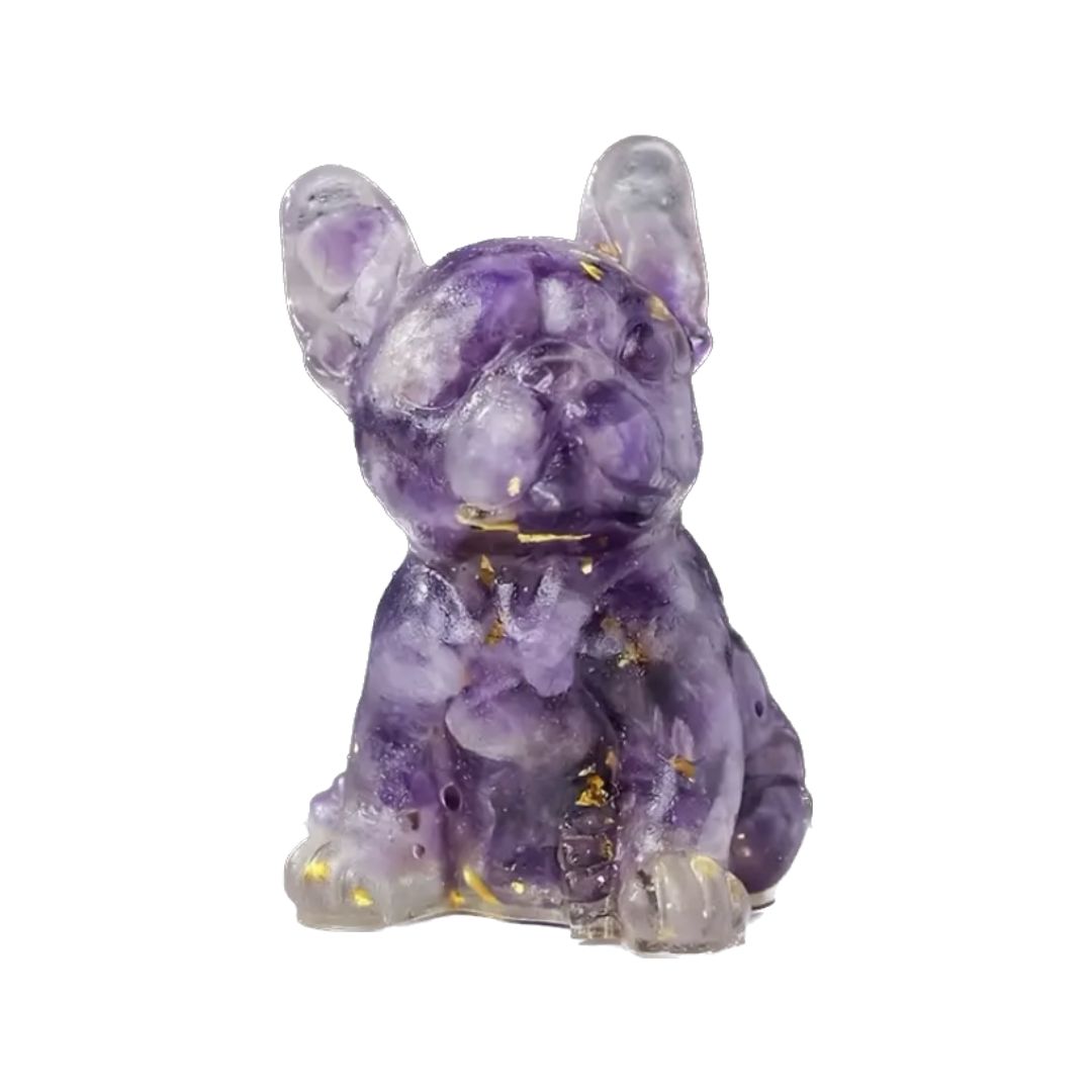 STATUE DE CHIEN POLI
