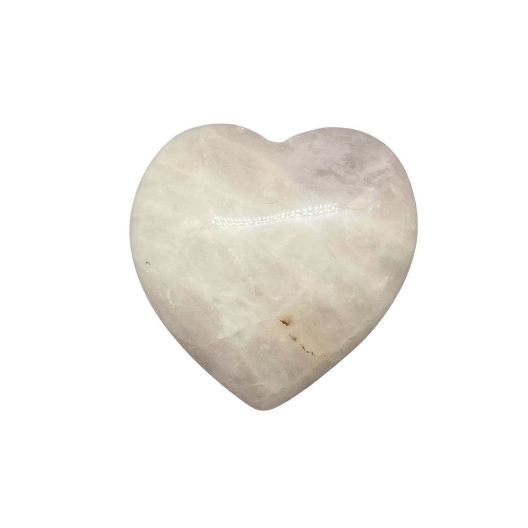 PIERRE ROULEE COEUR QUARTZ ROSE