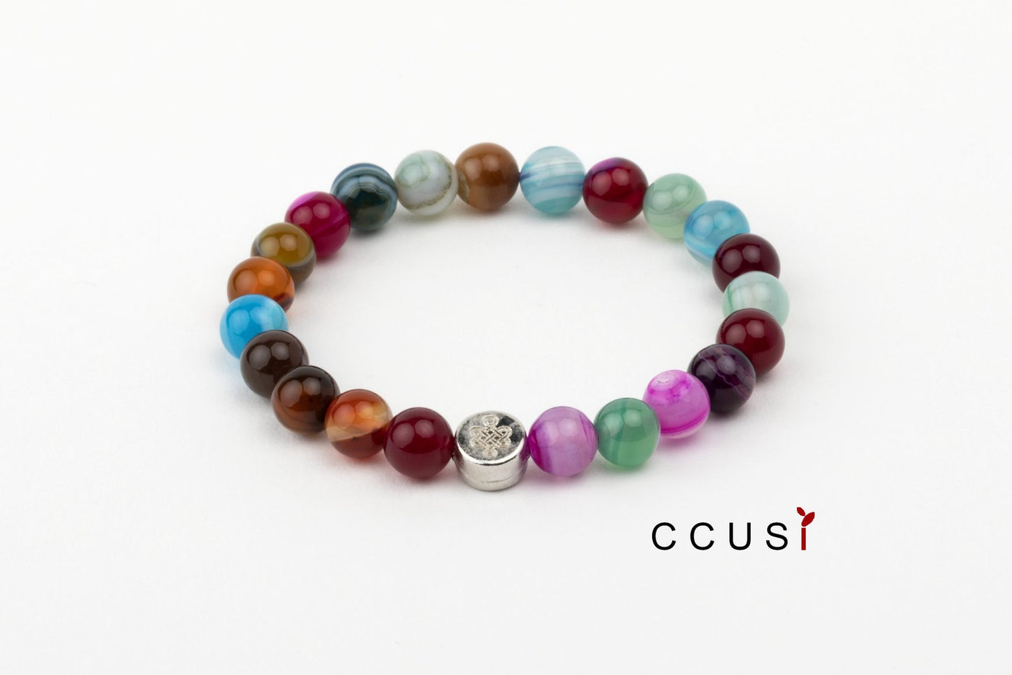 BRACELET AGATE MULTICOLORE