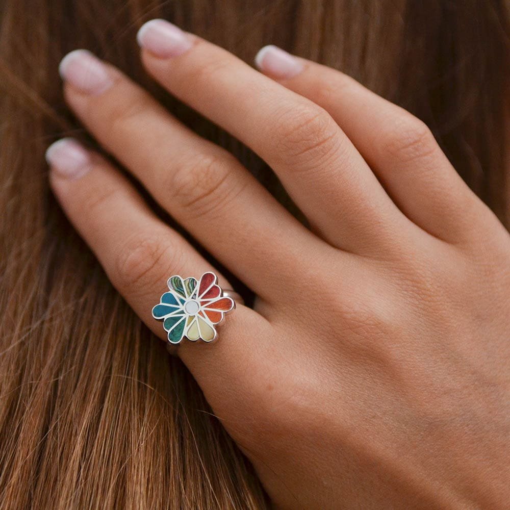 BAGUE INCA GARDENIA COULEURS