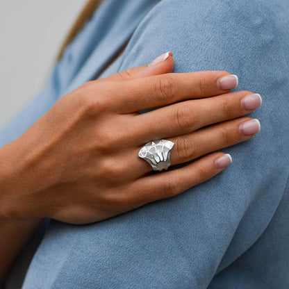 BAGUE INCA SOLEIL NACRE