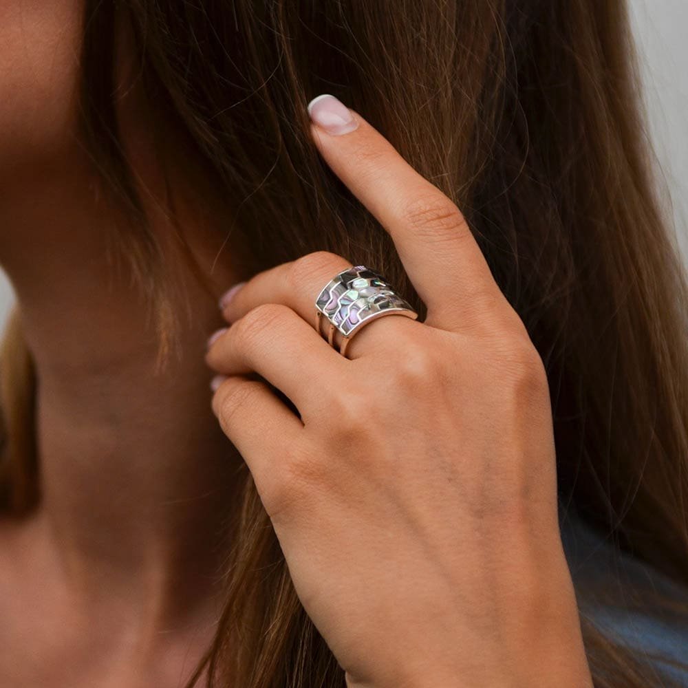BAGUE INCA ZIGZAG ORNEAU
