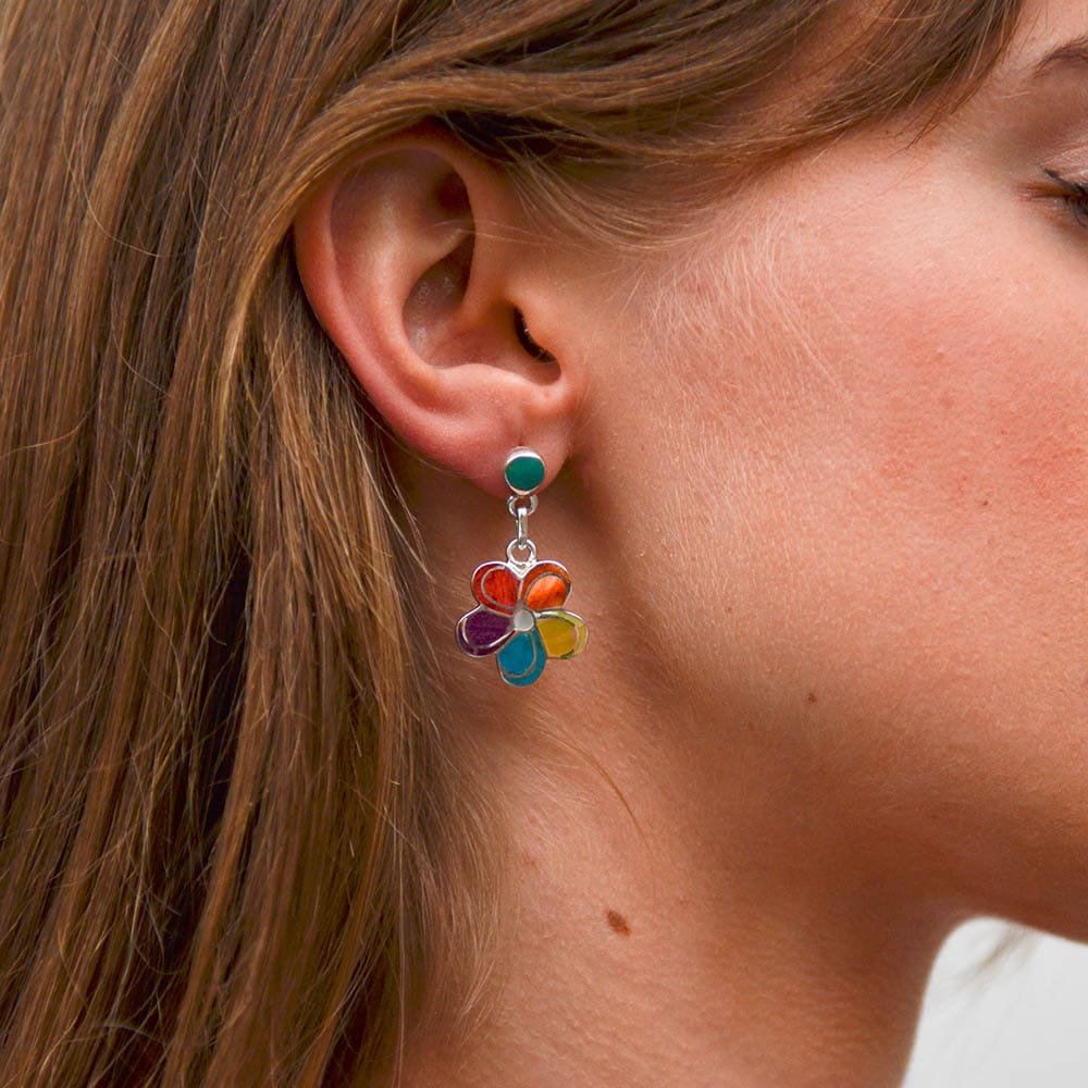 BOUCLES D'OREILLES INCA JONQUILLE COULEURS