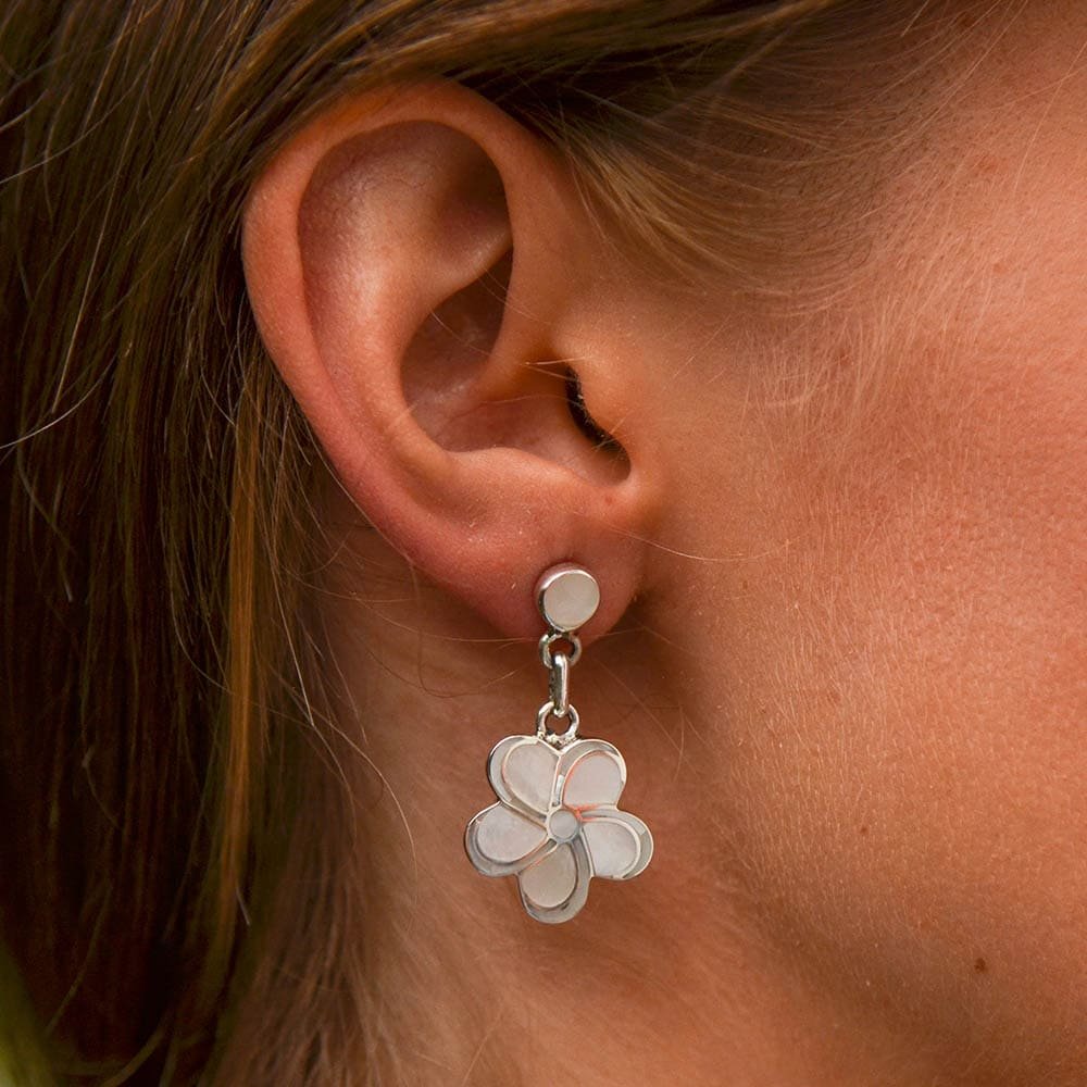 BOUCLES D'OREILLES INCA JONQUILLE NACRE