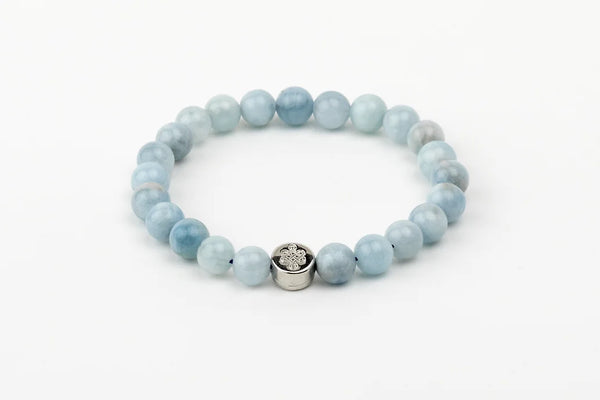 BRACELET CALCEDOINE BLEUE