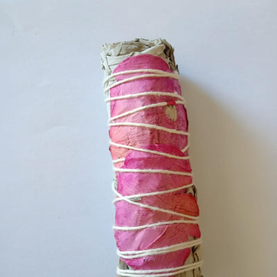 sahumerio de salvia y petalo de rosa