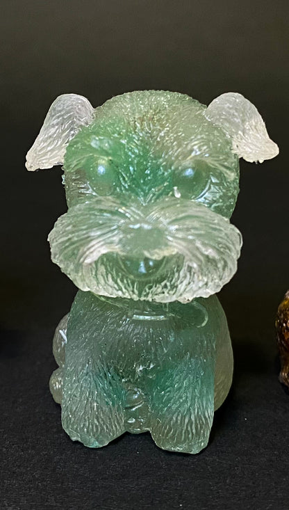Perros en Resina y Piedras Naturales