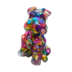 Perros de piedras naturales en resina grande