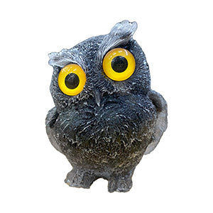 Buho de piedras minerales en resina