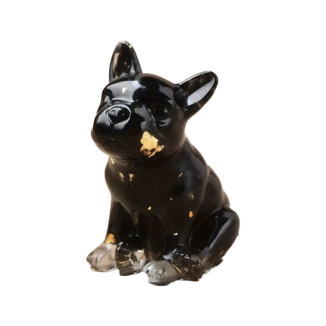 STATUE DE CHIEN POLI