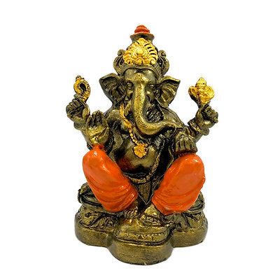 Ganesha resina pintada 18cm