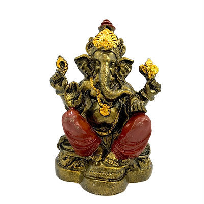Ganesha resina pintada 18cm