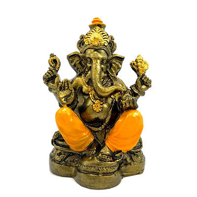 Ganesha resina pintada 18cm