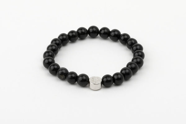 BRACELET OBSIDIENNE ARC EN CIEL/NOIRE