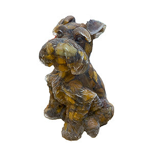 Perros de piedras naturales en resina grande